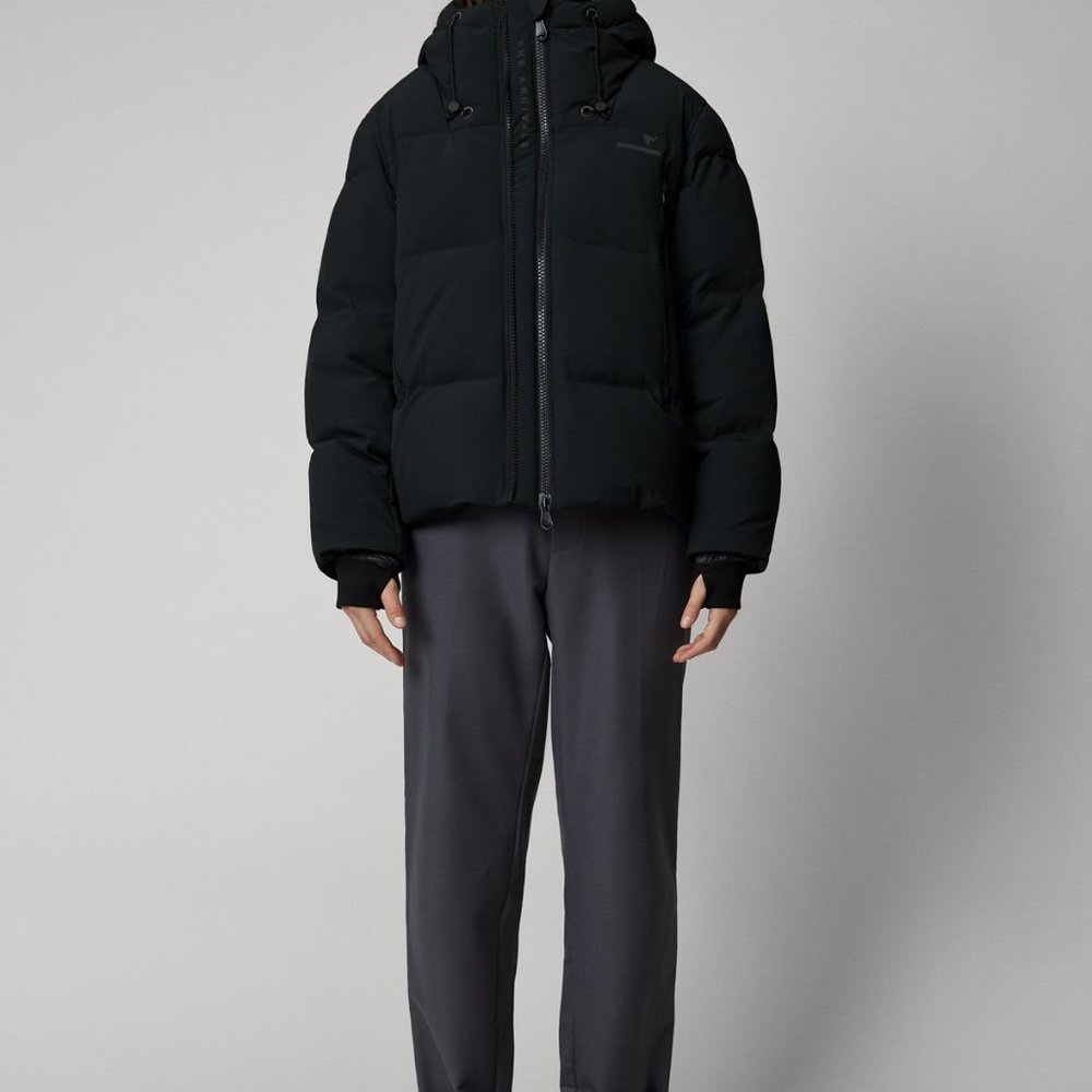 The Arrivals  Black Aer Alpine Puffer Coat